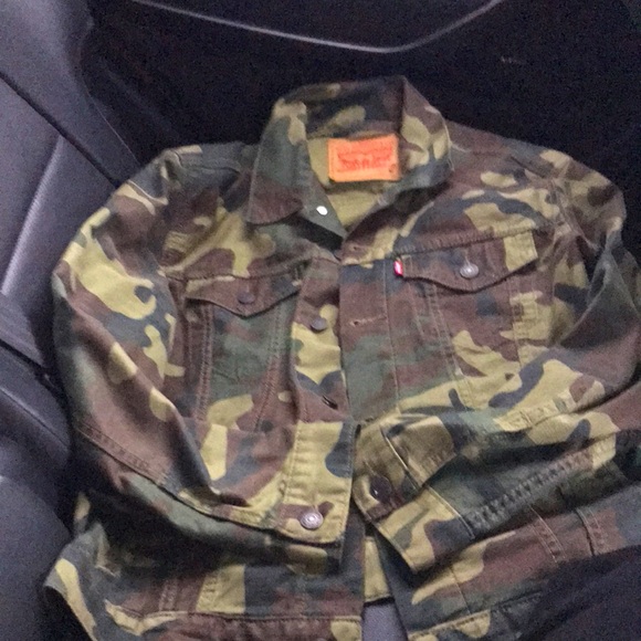 Levi's Other - Levi’s denim army print jacket in great condition